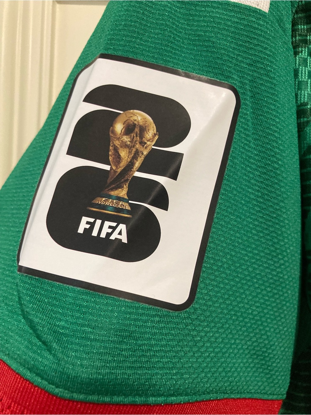 2026 World Cup Green Mexico Jersey with White Number 11 GIMENES - Picture 4 of 11